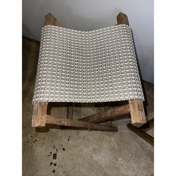 2 Vintage Canvas Folding Camp Stools Fishing Portable Camping Flaming Fireside - Picture 3 of 14